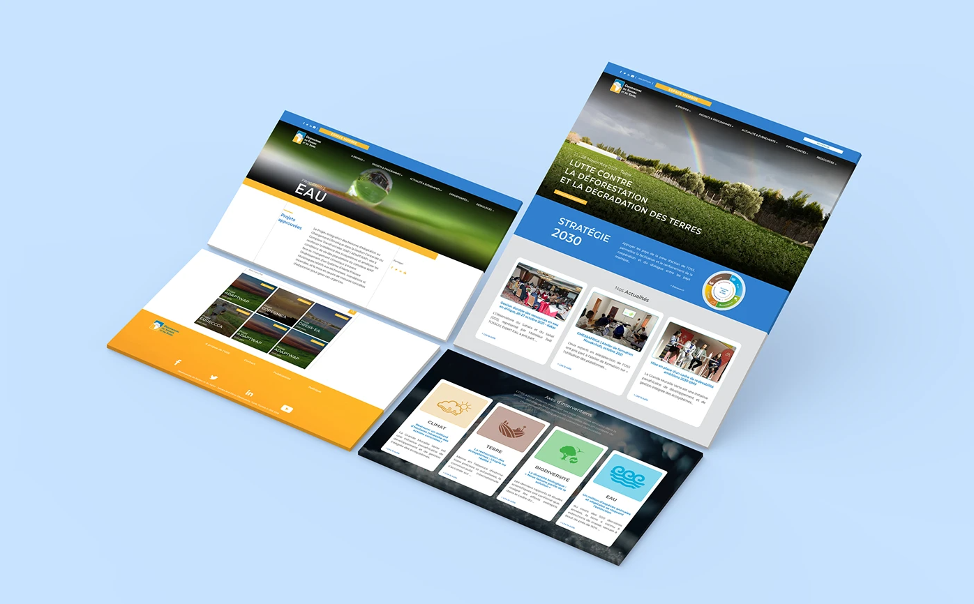 Interface web de l’Observatoire du Sahara et du Sahel